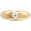 Edwardian 0.29ct Old European Diamond Solitaire Ring 14K Gold front