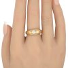 Edwardian 0.29ct Old European Diamond Solitaire Ring 14K Gold worn