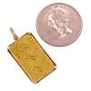 Fine Gold Pamp Charm Reverse