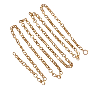 Hand Crafted Custom Link Vintage Necklace 14K Gold