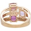 Le Vian 3.02ctw Amethyst, Rhodolite, & Tourmaline Ring 14K Strawberry Gold inside