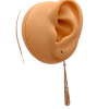 Long Dangle Earrings 14K Gold