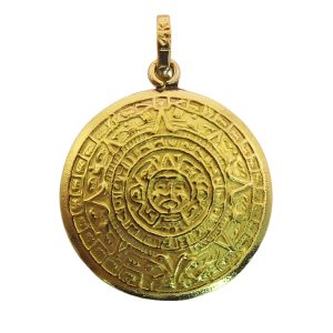 Mayan Calendar Front View of Charm