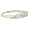 Mid-Century 0.21ctw Diamond Band Ring 14K White Gold side