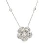 Pave Diamond Rode Necklace in 14K White Gold, 0.59ctw Back