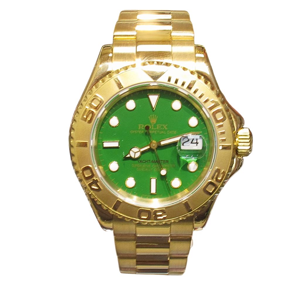 Pre-Owned Rolex Yachtmaster Green And White Dial (1997) | Arnold