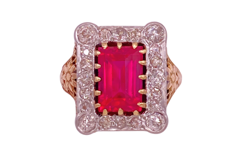 Ruby & Diamond Vintage Ring
