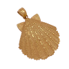 Scallop Shell Pendant Charm 14K Gold