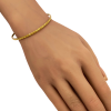 Solid Bangle 22K Gold on Hand