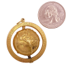 Spinning Globe Charm 14K Gold Alternate View