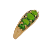 Tsavorite Band Ring 14K Gold Alt View