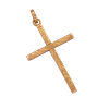 Vintage Cross Pendant 18K Gold