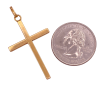 Vintage Cross Pendant 18K Gold Size Comp
