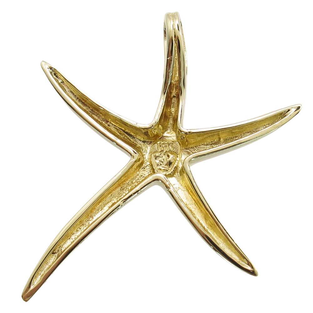 Buy 14K Gold Starfish Or Sea Star Pendant Charm Online | Arnold