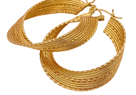 14KYG Hoop Earrings