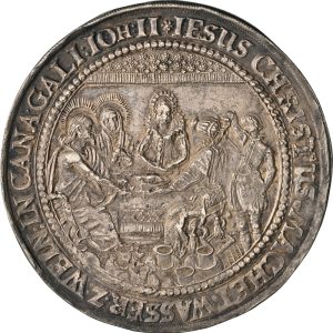 1606–1619 Hamburg 2 Taler AU55 – Nativity & Three Wise Kings Masterpiece