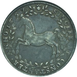 1657 Brunswick Lüneburg Celle Taler AU55 NGC