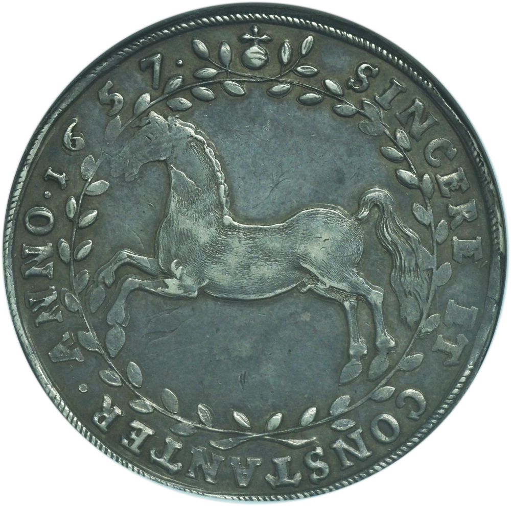 1657-LW Brunswick-Lüneburg Celle Taler AU55 NGC – German Baroque Silver Crown