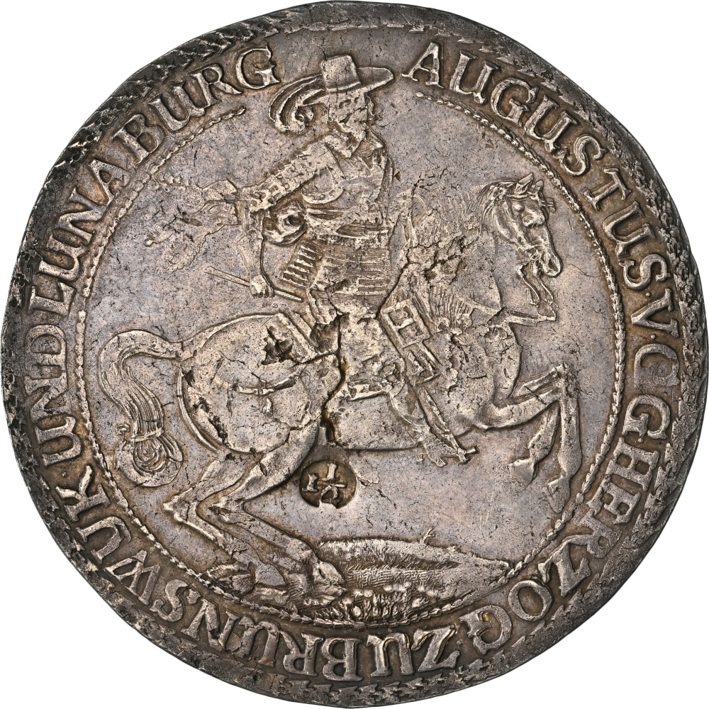 1660-HS Brunswick-Wolfenbüttel 1½ Taler AU53 NGC – Top Pop Baroque Rarity
