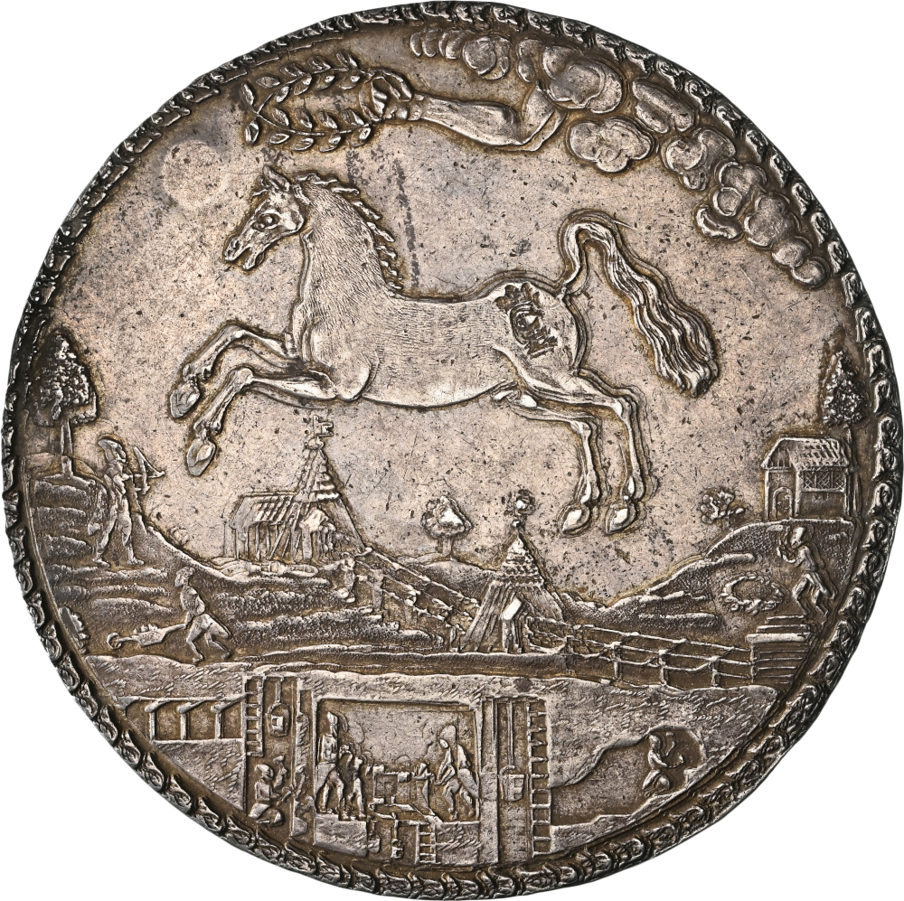 1664-LW Brunswick-Lüneburg-Celle 3 Taler AU55 NGC DAV-LS188 – Massive Baroque Silver Crown