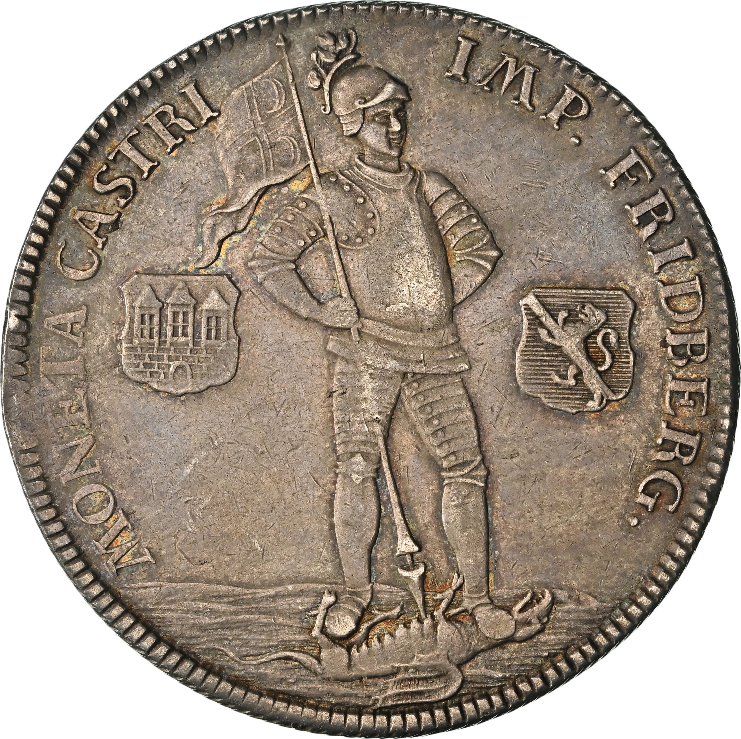 1747-CPS Germany Friedberg Taler AU55 NGC DAV-2250 – Free City Silver Crown