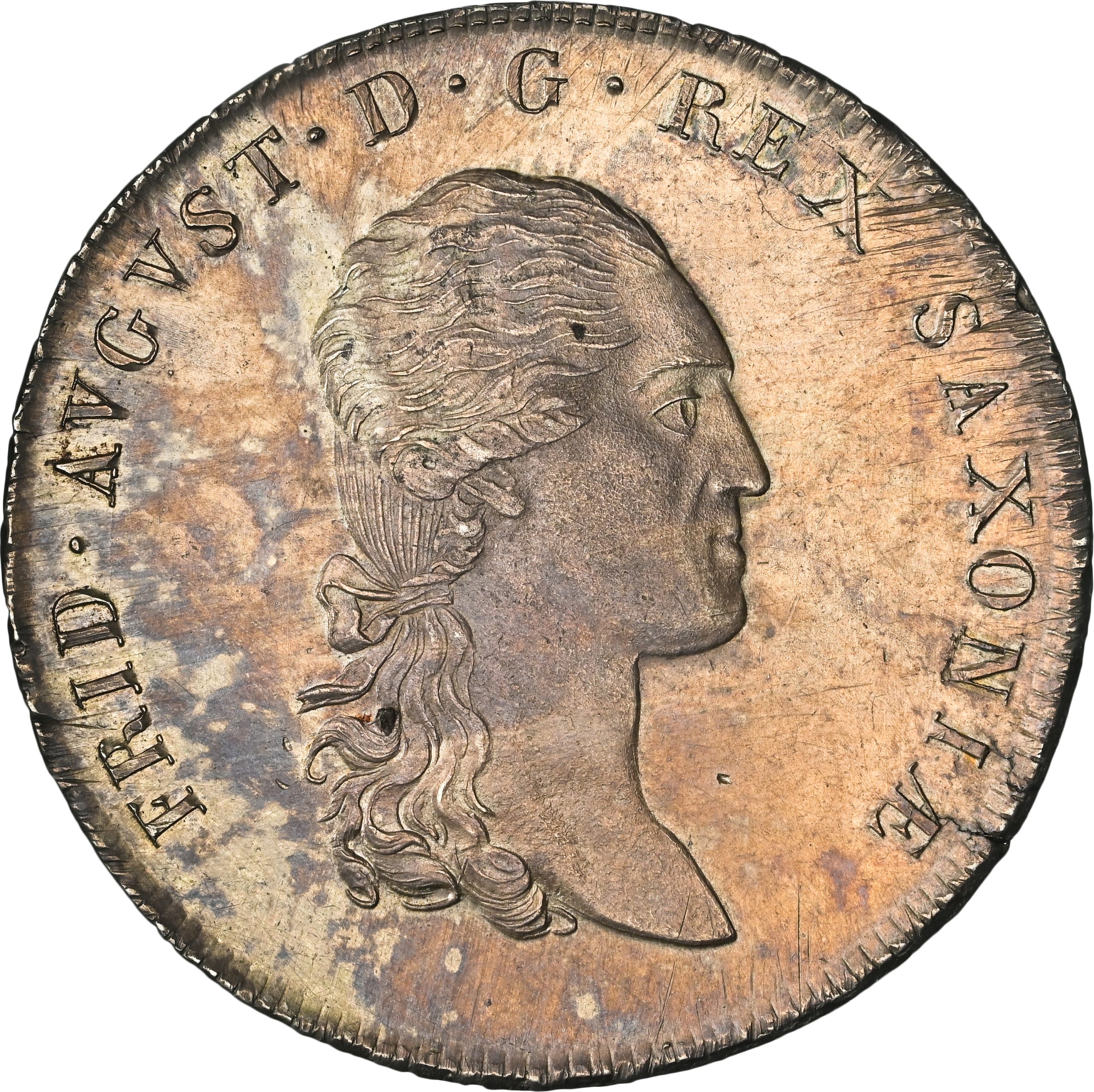 1813-SGH Saxony Taler MS62 – “Feine Mark” Mint State Silver Crown