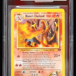 2000 Blaine's Charizard Holo #21-32 Gym Challenge BGS 9 Pokemon Card Front