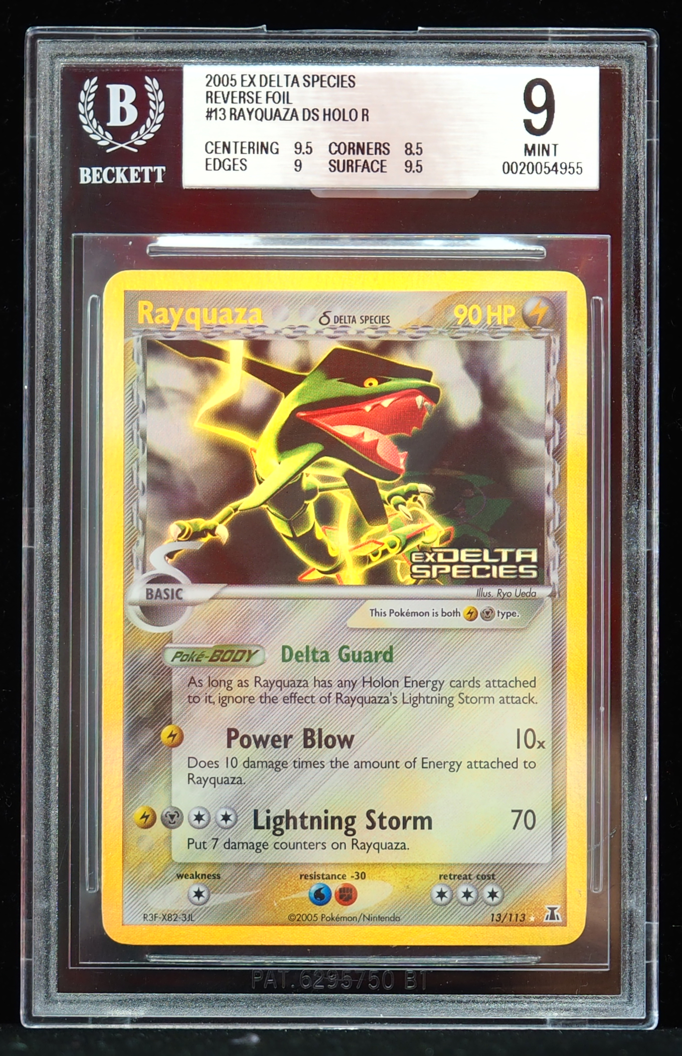 Buy 2005 Rayquaza Holo #13-113 EX Delta Species BGS 9 Online