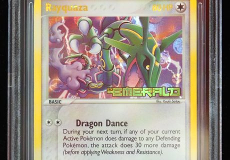 2005 Rayquaza Holo #9-106 EX Emerald BGS 8.5 Pokemon Card Front