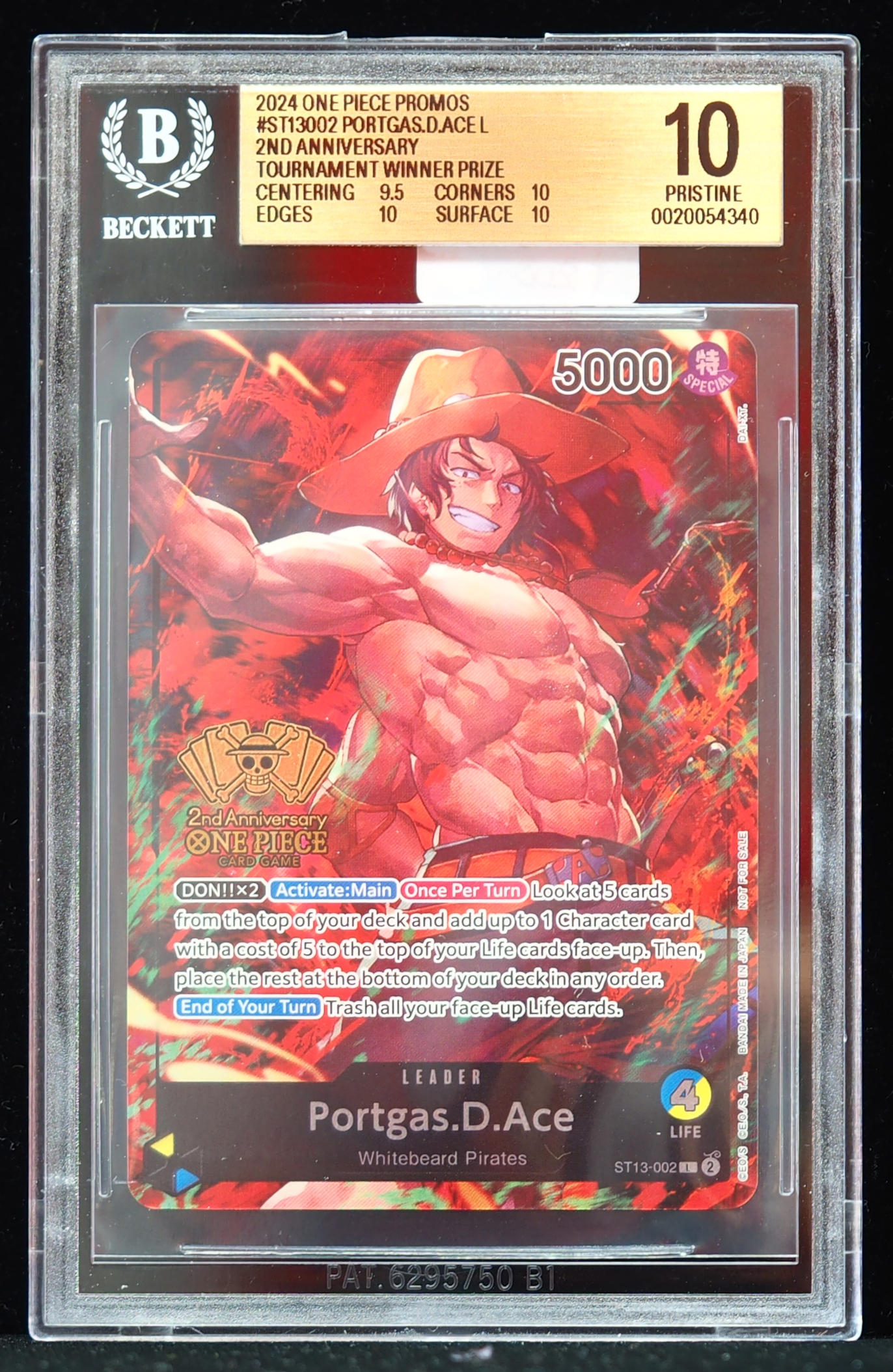 Buy 2024 Portgas D Ace Tournament Winner Prize BGS 10 Online