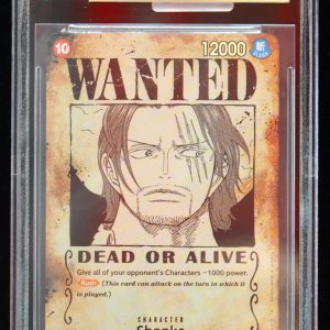 2024 Shanks Wanted Poster #OP09-004 Emperors in New World BGS 10 One Piece Card Front