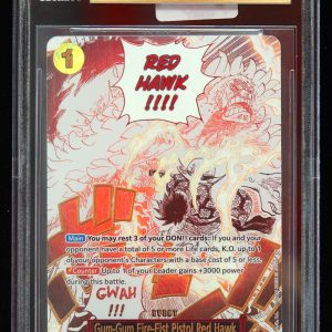2025 Pistol Red Hawk #OP11-114 Fist of Divine Speed BGS 10 One Piece Card Front