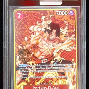 2025 Portgas D Ace #OP02-013 Premium Bandai BGS 10 One Piece Card Front
