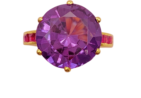 Alexandrite Ruby Ring 8.96 TGW 18K