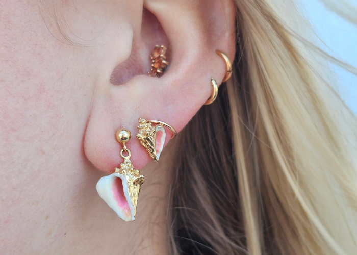Gold shell jewelry for sale online