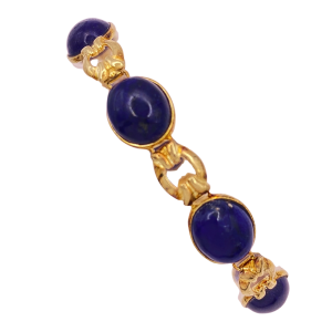 Lapis Lazuli 14K Gold Bracelet