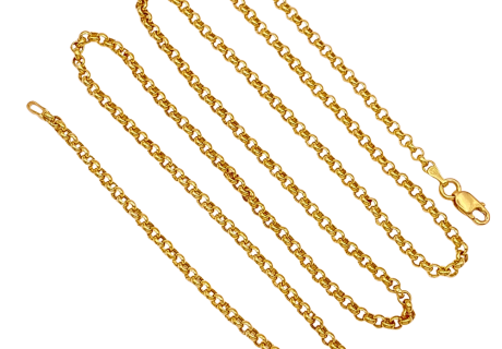 Rolo Chain Necklace 14KYG 22