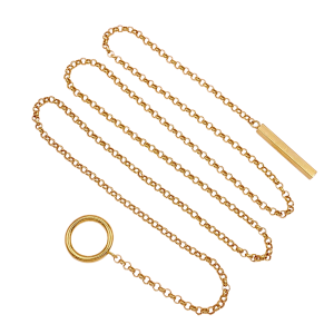 Rolo Lariat Necklace 14KYG