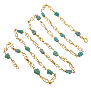 Turquoise 14K Gold Necklace