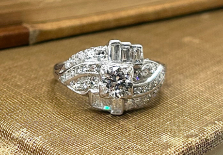 vintage engagement rings are trending