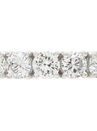 1.21ctw Five-Stone Diamond Band Ring 14K White Gold