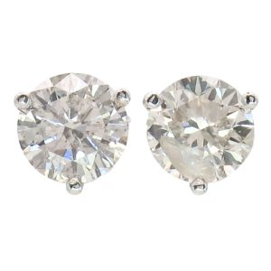 1.72ctw Round Diamond Solitaire Martini Stud Earrings 14K