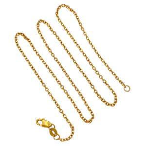 18KYG Cable Necklace