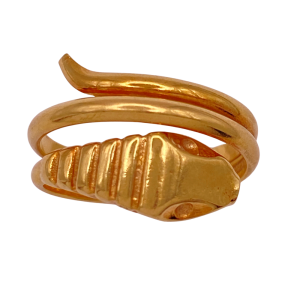 18KYG Snake Coil Ring