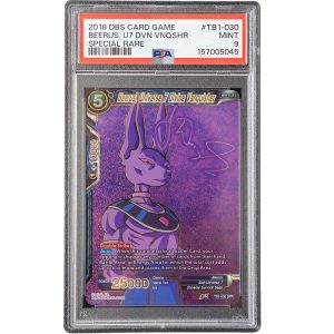 Beerus Universe Divine Vanquisher #TB1-030 PSA 9 Dragon Ball Super Card Front