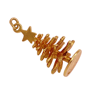 Christmas Tree Charm 14KYG