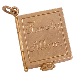 Family Album Locket Charm 14KYG