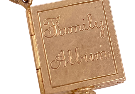 Family Album Locket Charm 14KYG