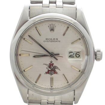 Pre-Owned Rolex 34MM Oyster Date Precision Anheuser-Busch(1969) Stainless Steel 6694
