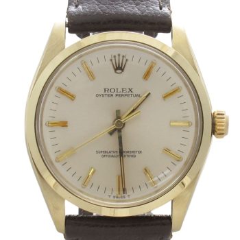 Pre-Owned Rolex 34MM Oyster Perpetual (1982) 14kt Yellow Gold Model 1002